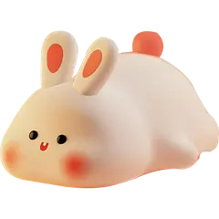Cute Rabbit Night Lamp Room Decor Led Light For Kids Gift - Rokomari